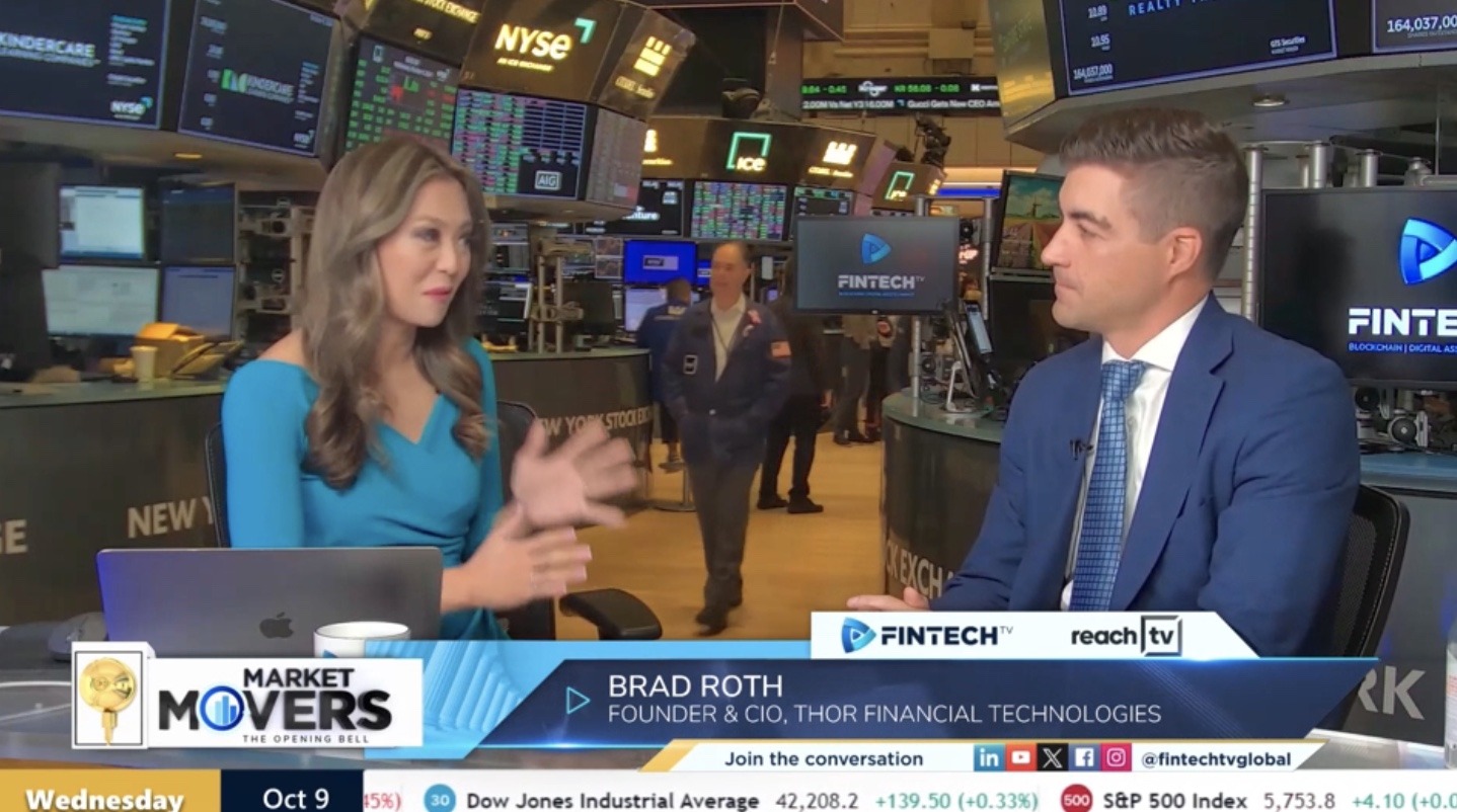 Brad Roth Featured on on Fintech TV live at the NYSE